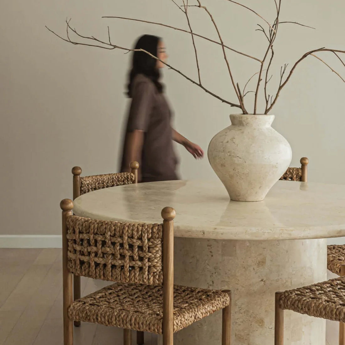 Laguna Vase, Smokey White