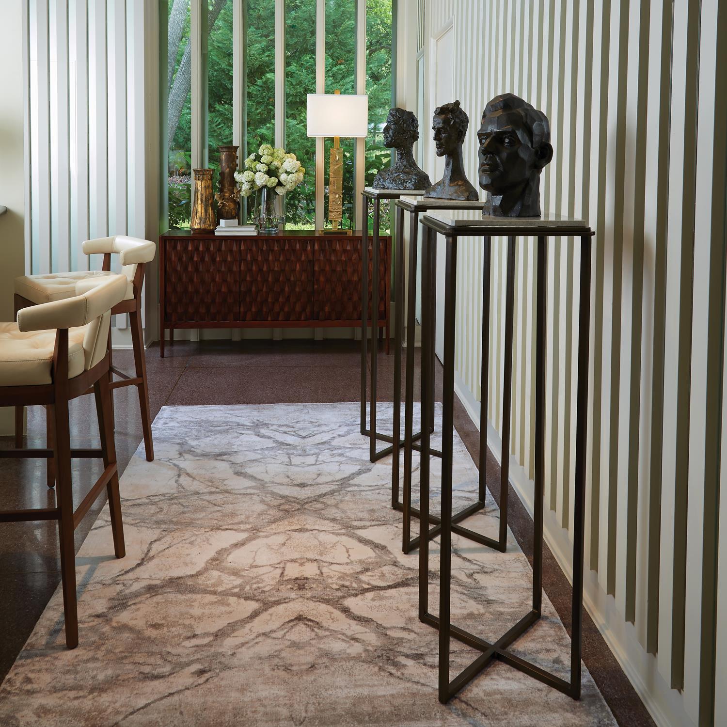 Mirror Match Marble Rug-neutrals