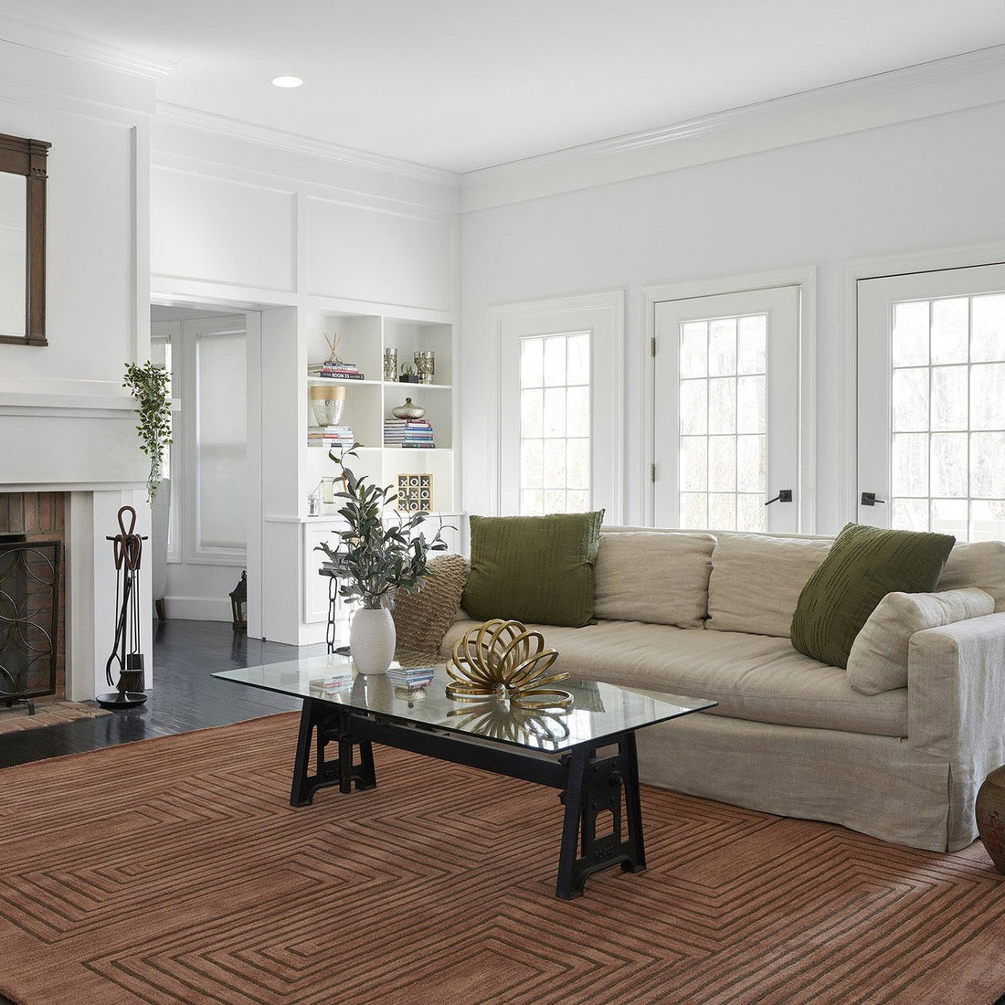 Sim-3 Copper Area Rug