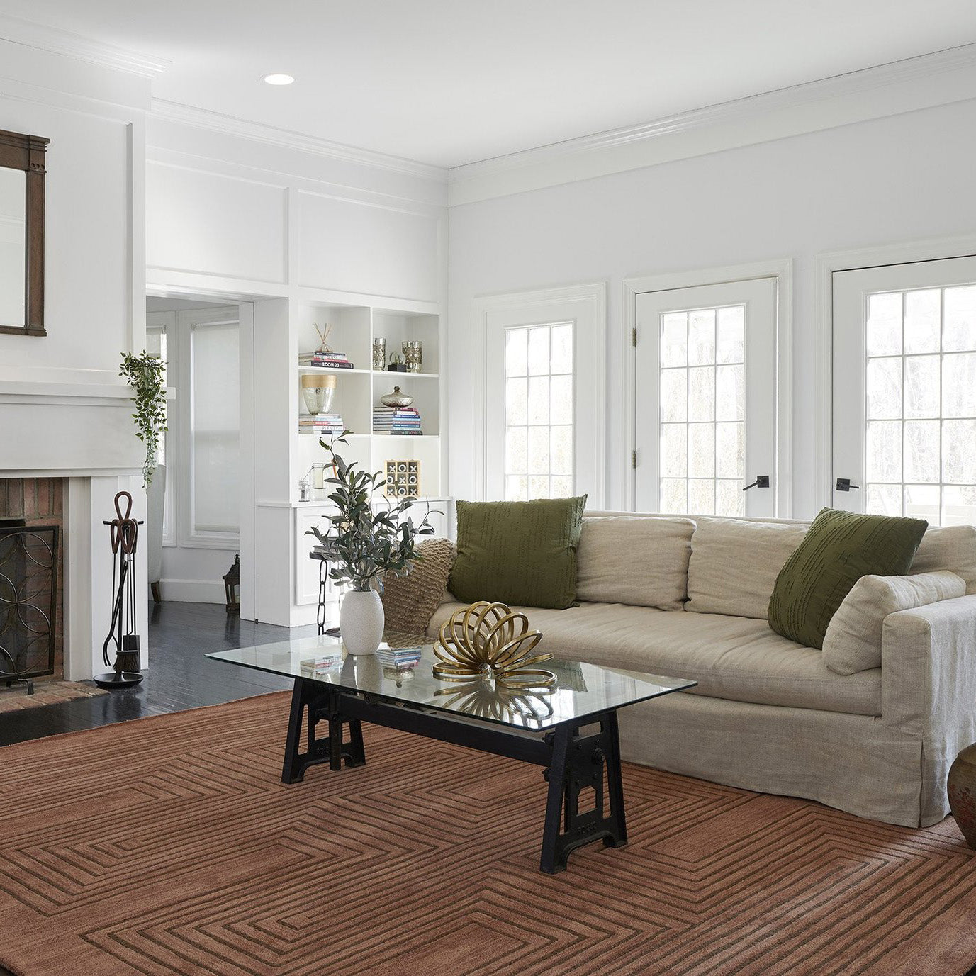 Sim-3 Copper Area Rug