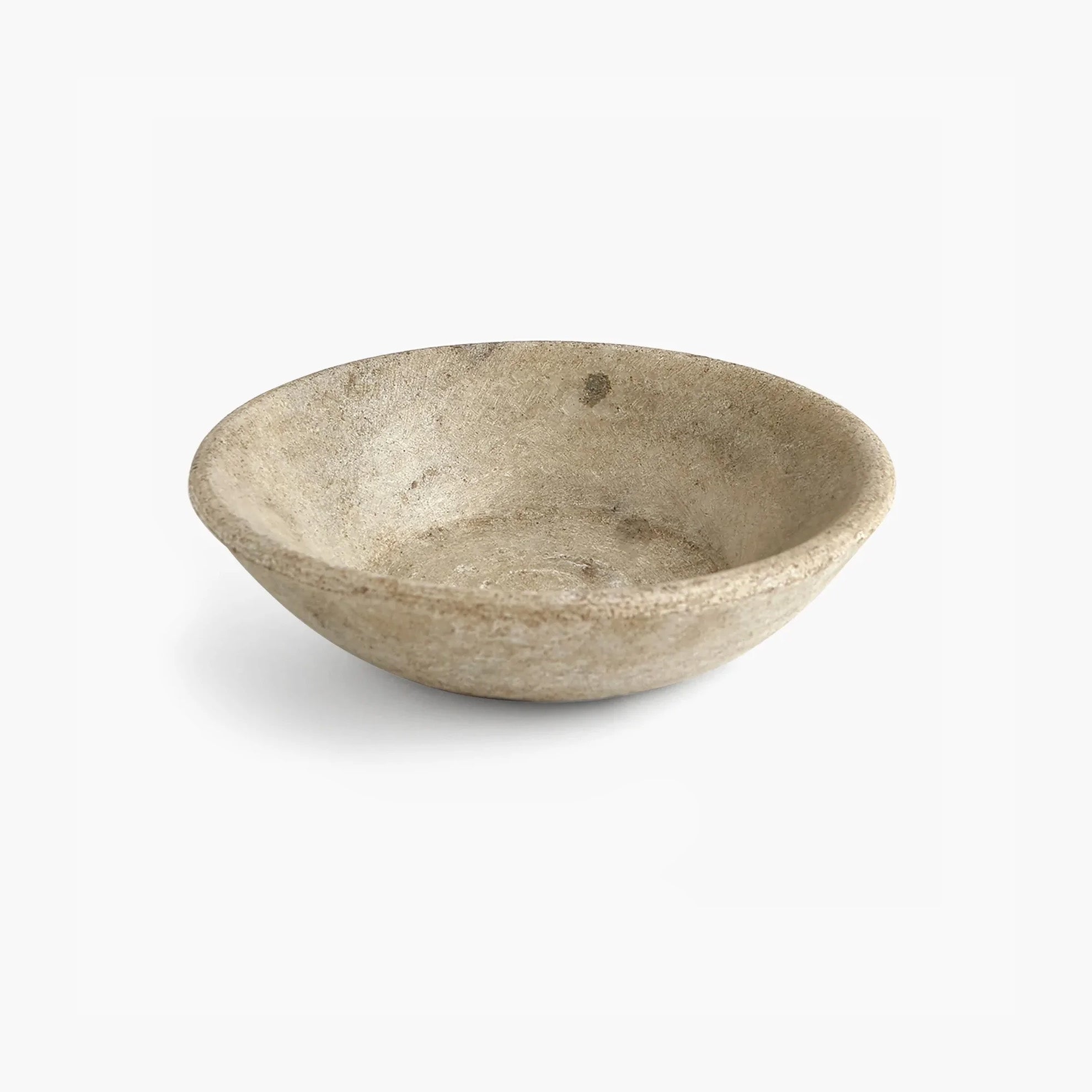 Marble Bowl - Antiqued White