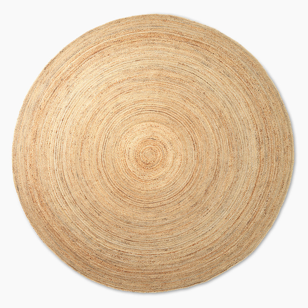 Eternal Round Jute Rug - Natural