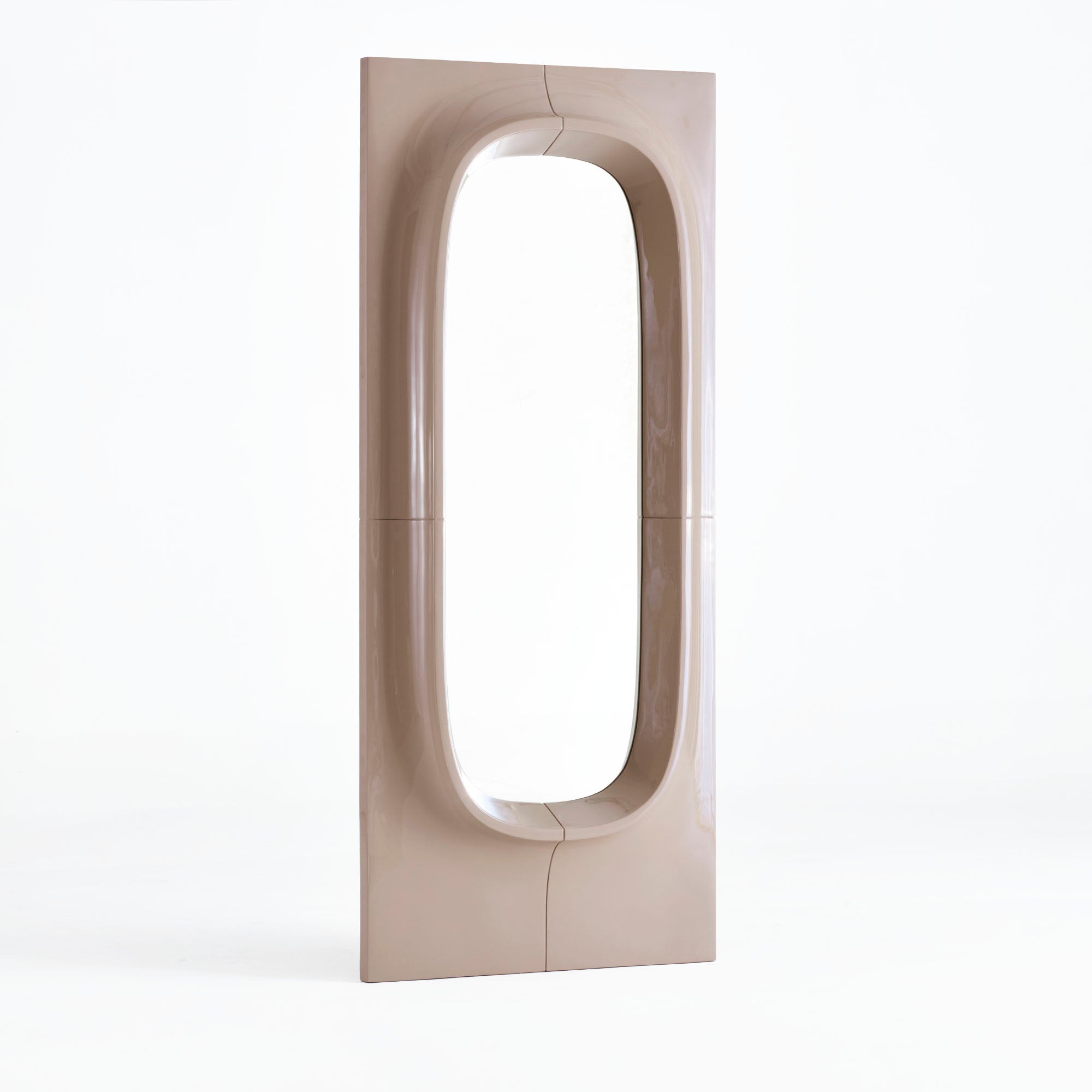 Porthole Mirror - Large - Brown