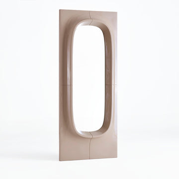Porthole Mirror - Large - Brown