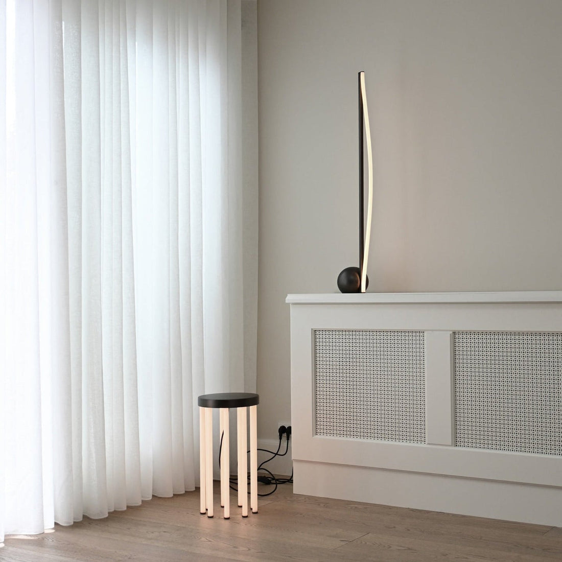 Neon Side Table, Bronze
