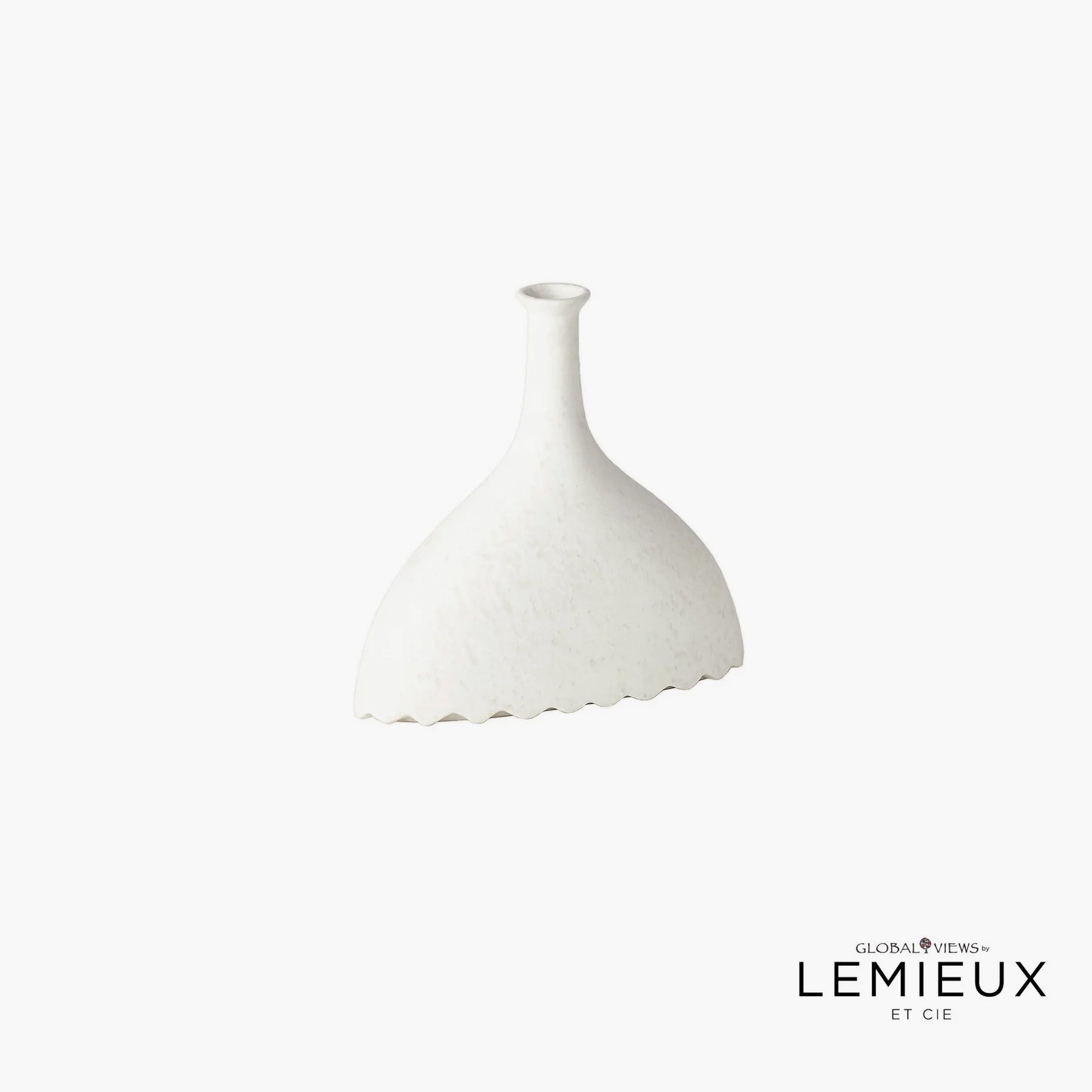 Lemieux Et Cie Noelle Geometric Vase-White