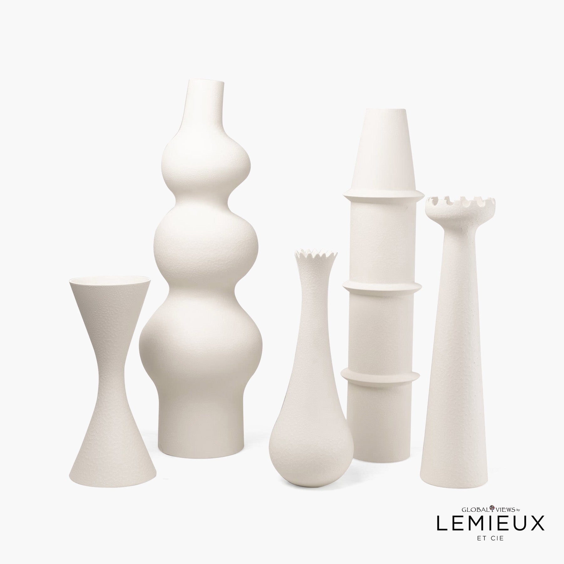 Lemieux Et Cie Overscale Vases-matte White