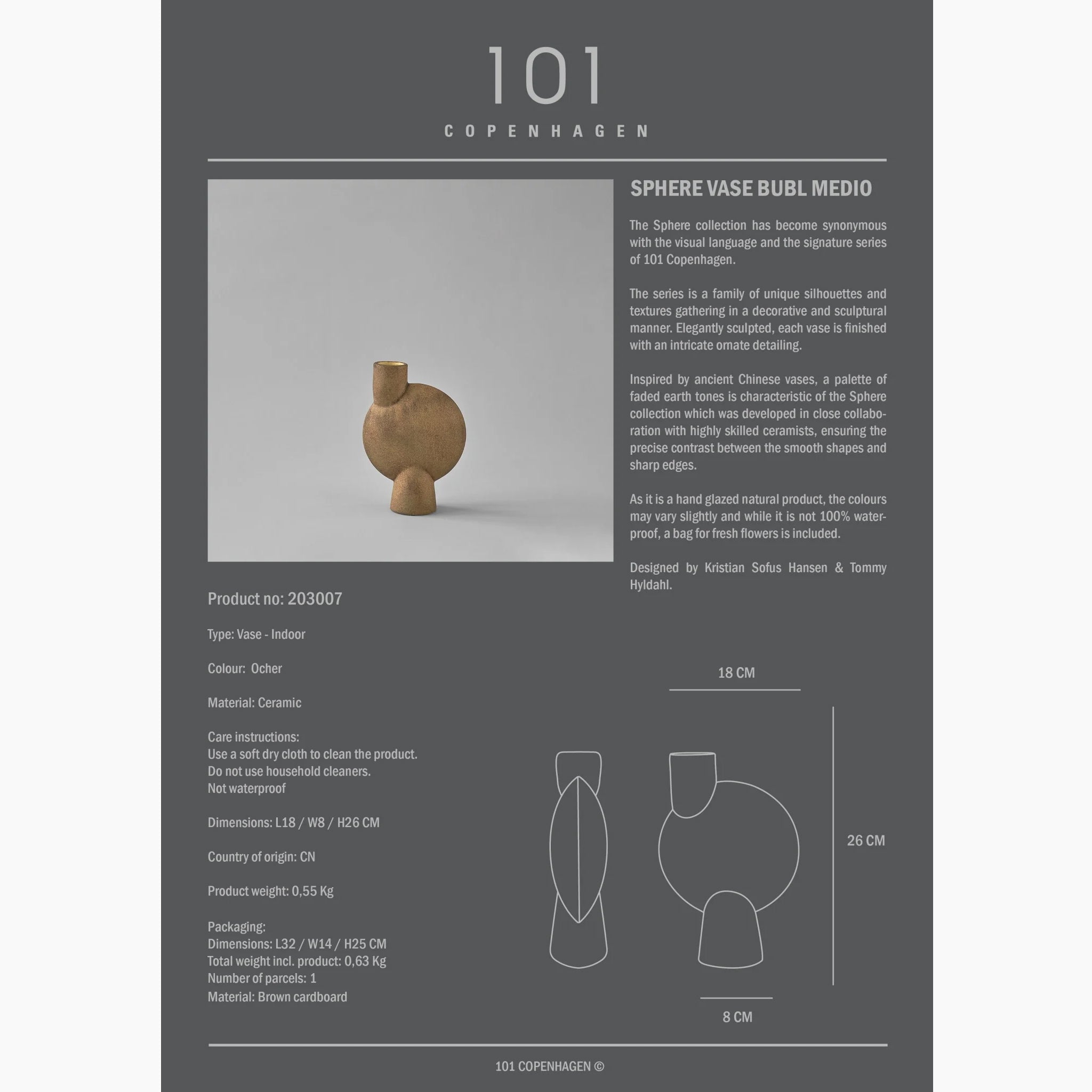 Sphere Vase Bubl - Medio
