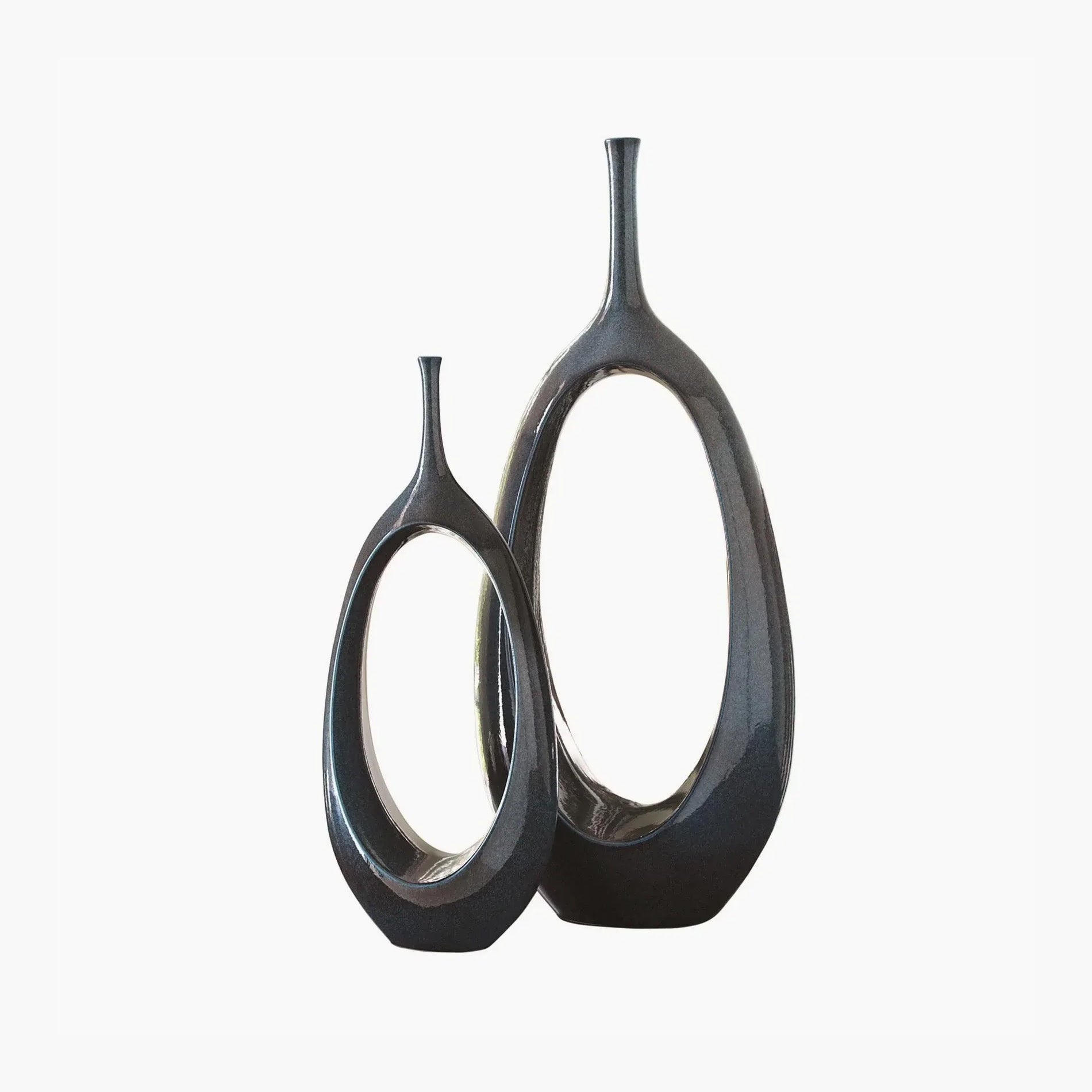 Open Oval Ring Vase-celestial