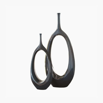 Open Oval Ring Vase-celestial