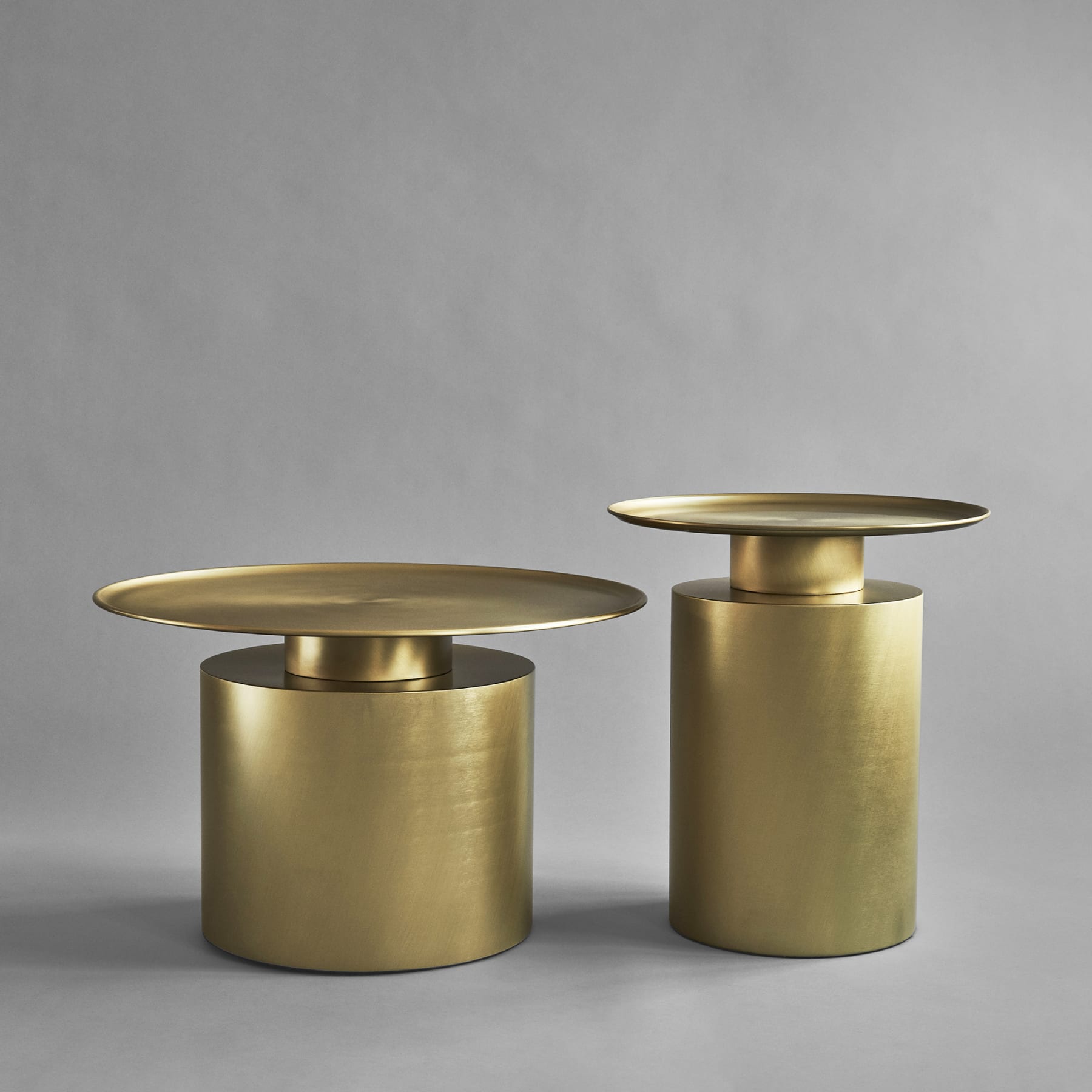 Pillar Side Table - Tall - Brass Antique - Open Box