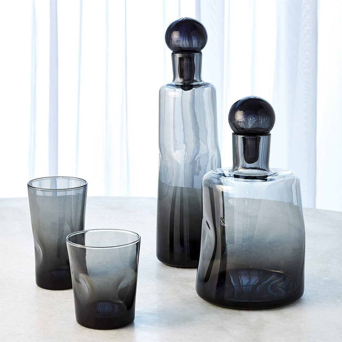 Pinched Decanters-grey