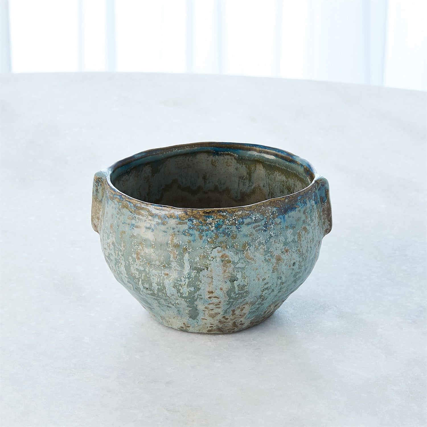 Pinch Pot Planter-reactive Seafoam