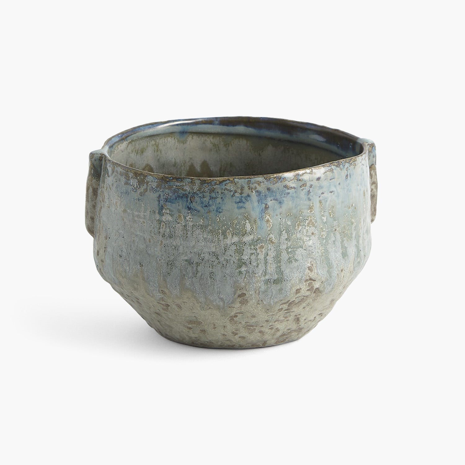 Pinch Pot Planter-reactive Seafoam