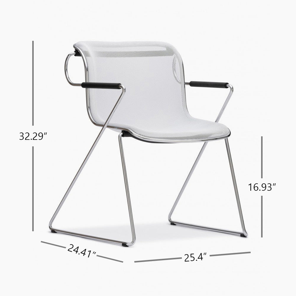 Penelope Armchair, White - Open Box