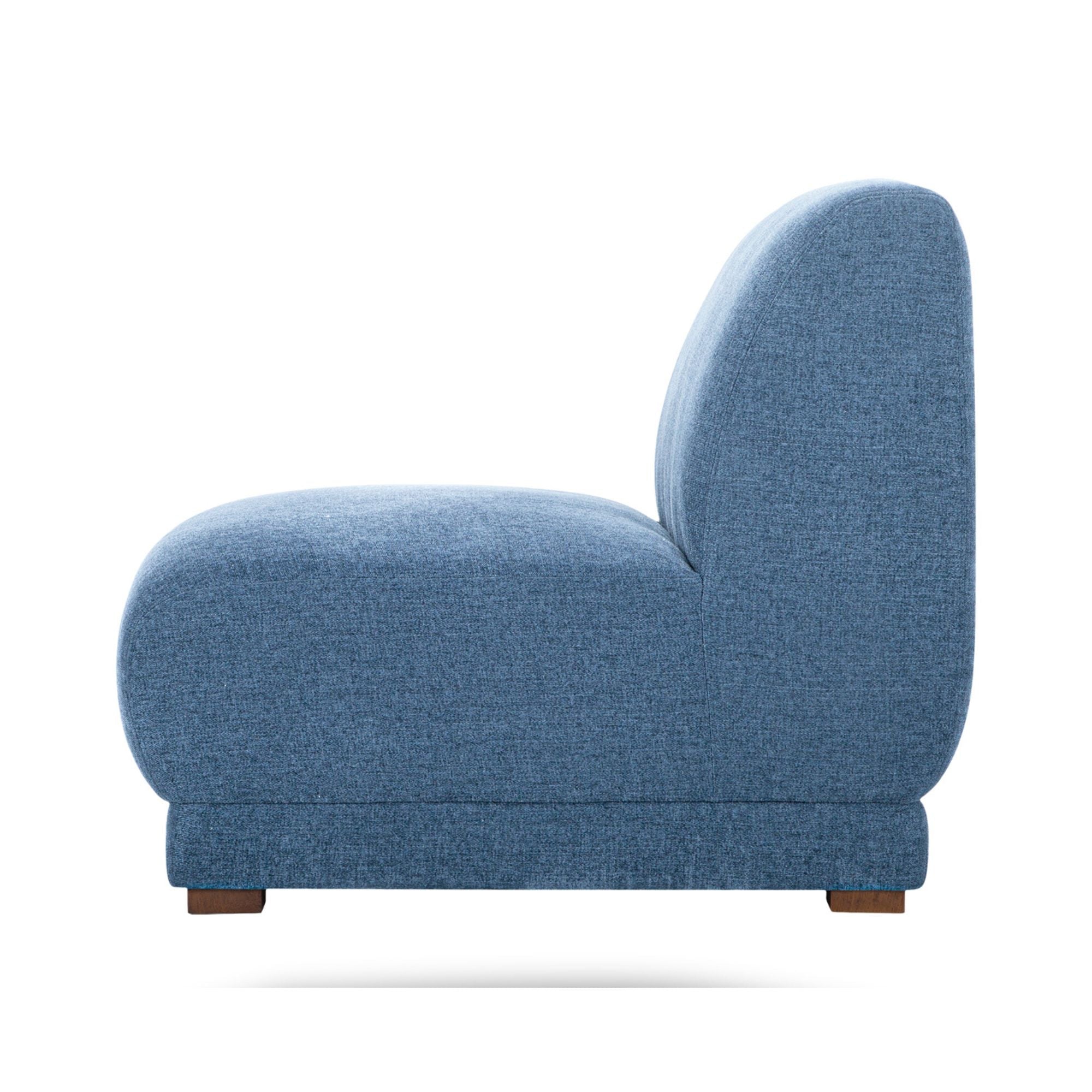 Phoebe Deep Blue Slipper Chair
