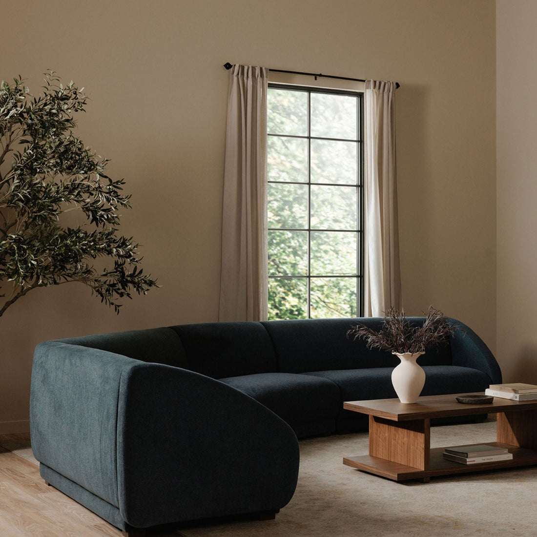 Phoebe Deep Blue Sofa