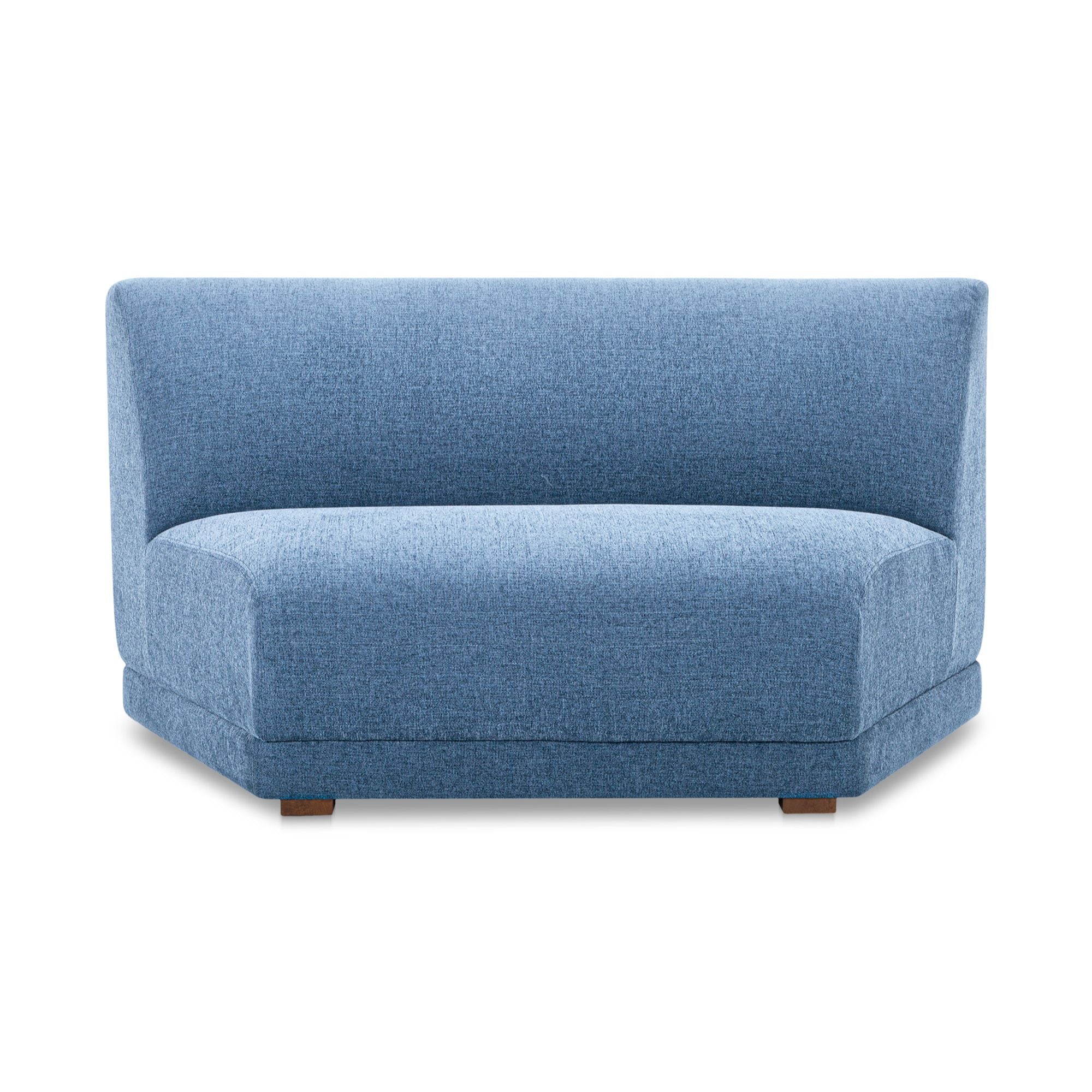 Phoebe Deep Blue Wedge Slipper Chair