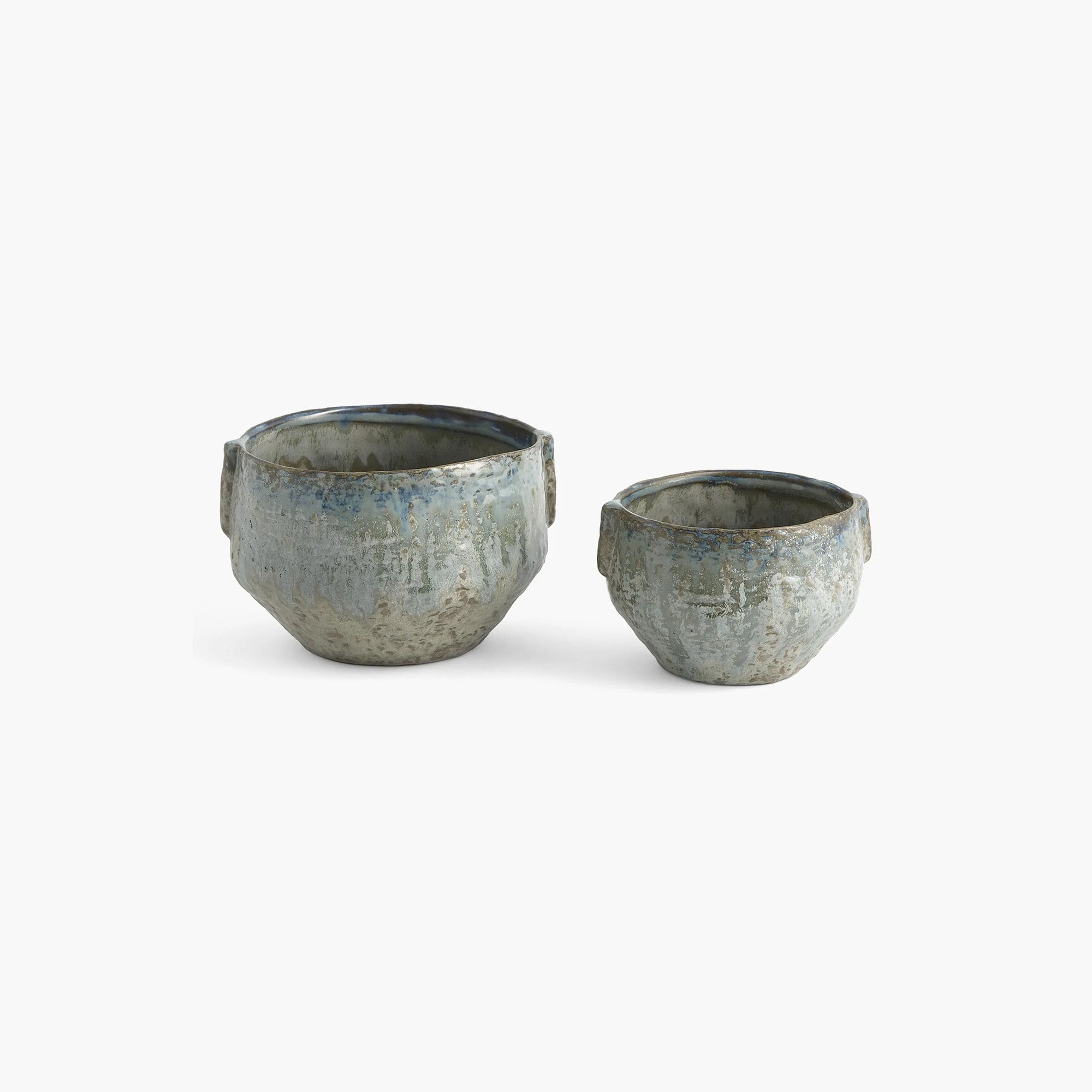 Pinch Pot Planter-reactive Seafoam