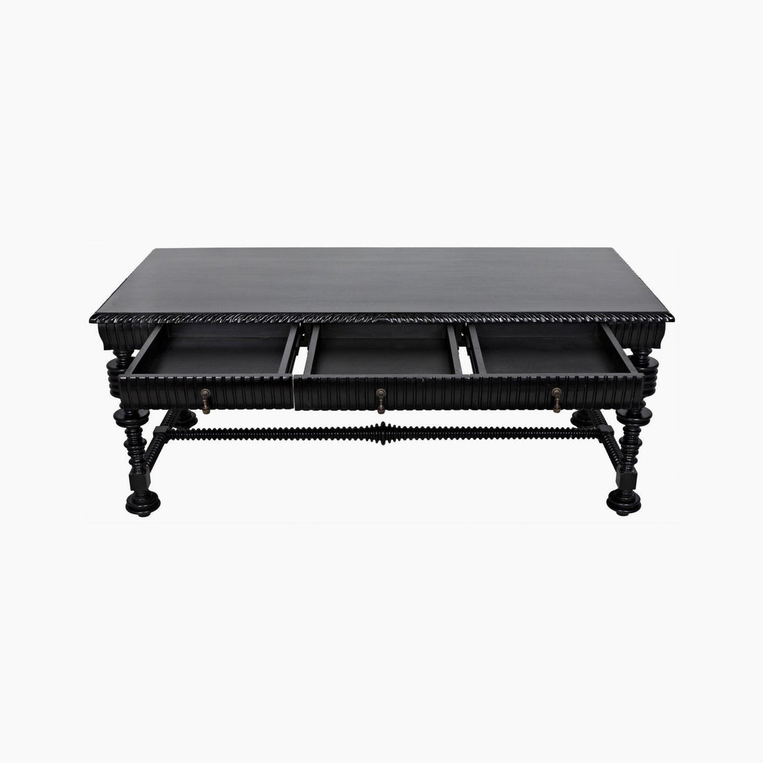 Margot Desk, Hand Rubbed Black