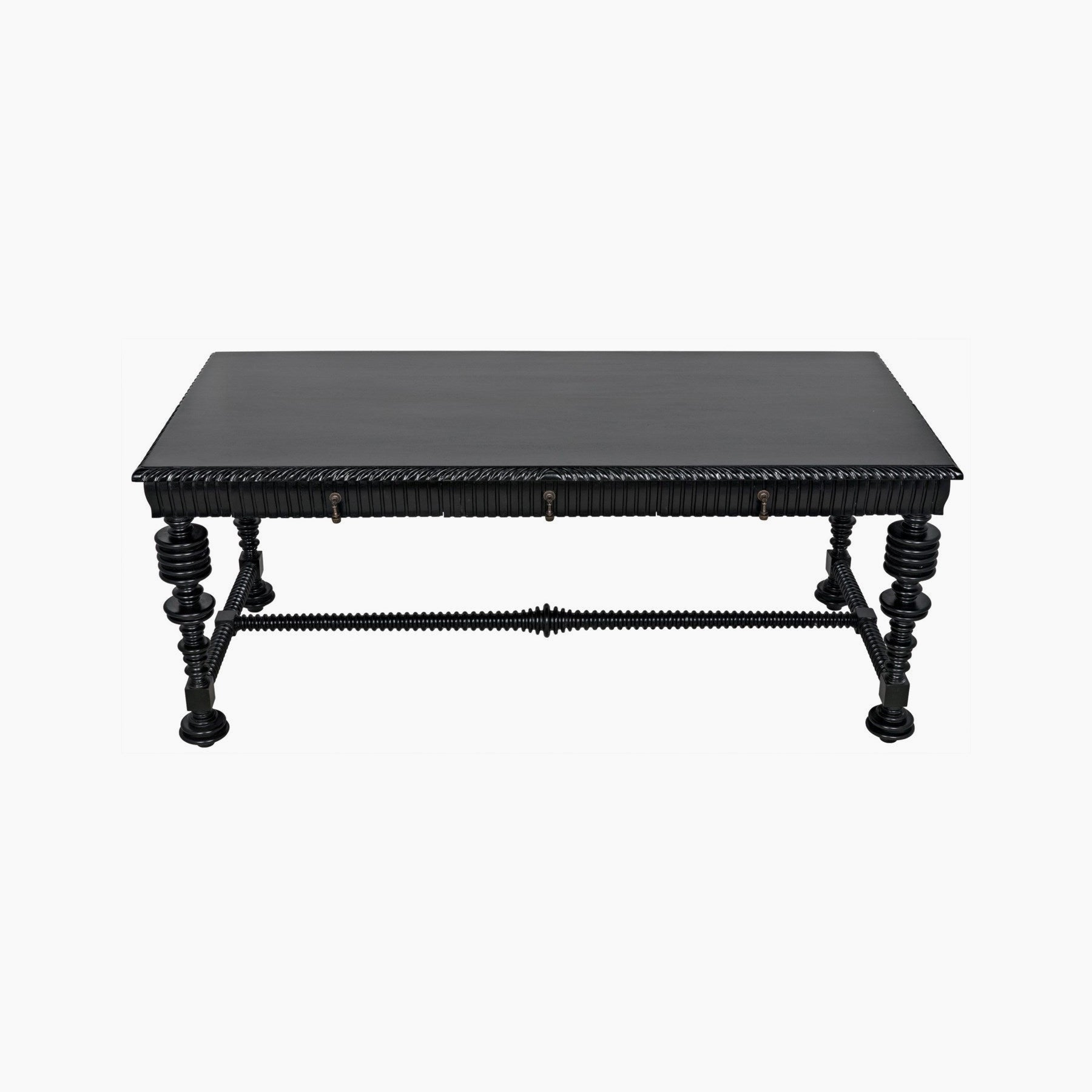 Margot Desk, Hand Rubbed Black