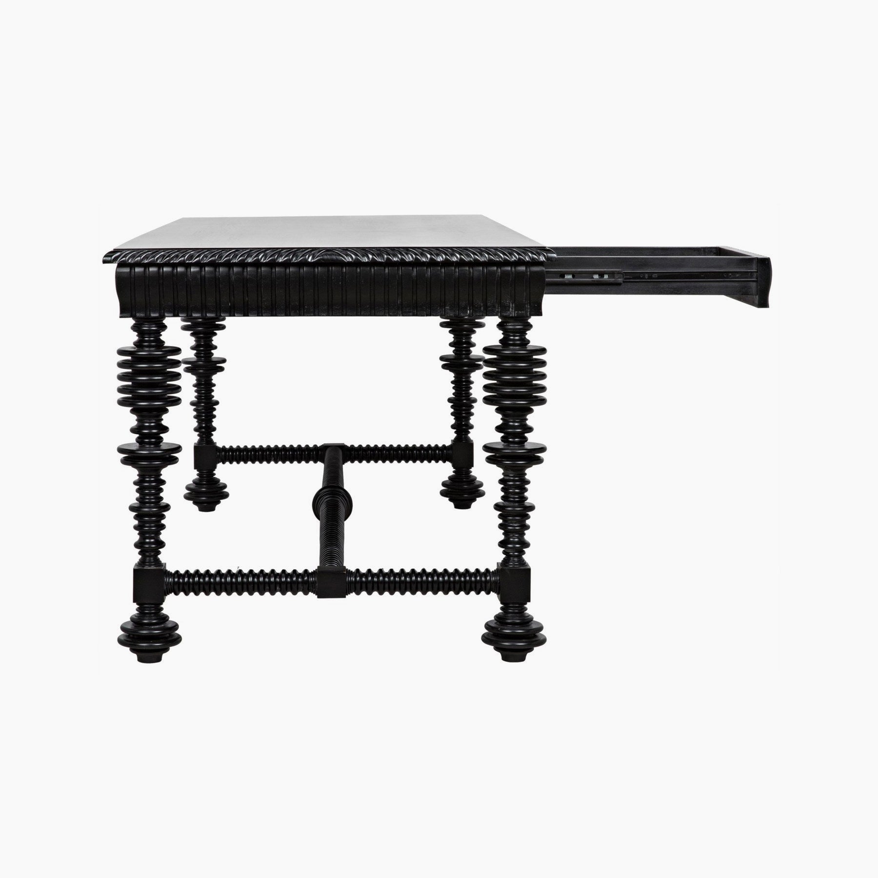 Margot Desk, Hand Rubbed Black