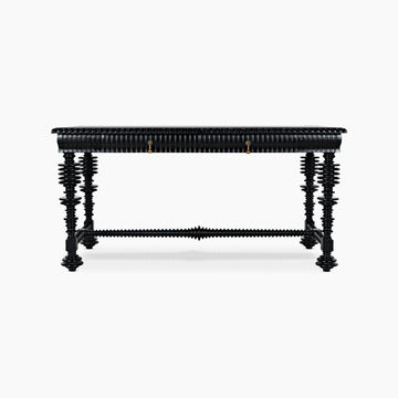 Margot Desk, Small (60"), Hand Rubbed Black