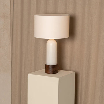 Pura Kelo White Alabaster Table Lamp