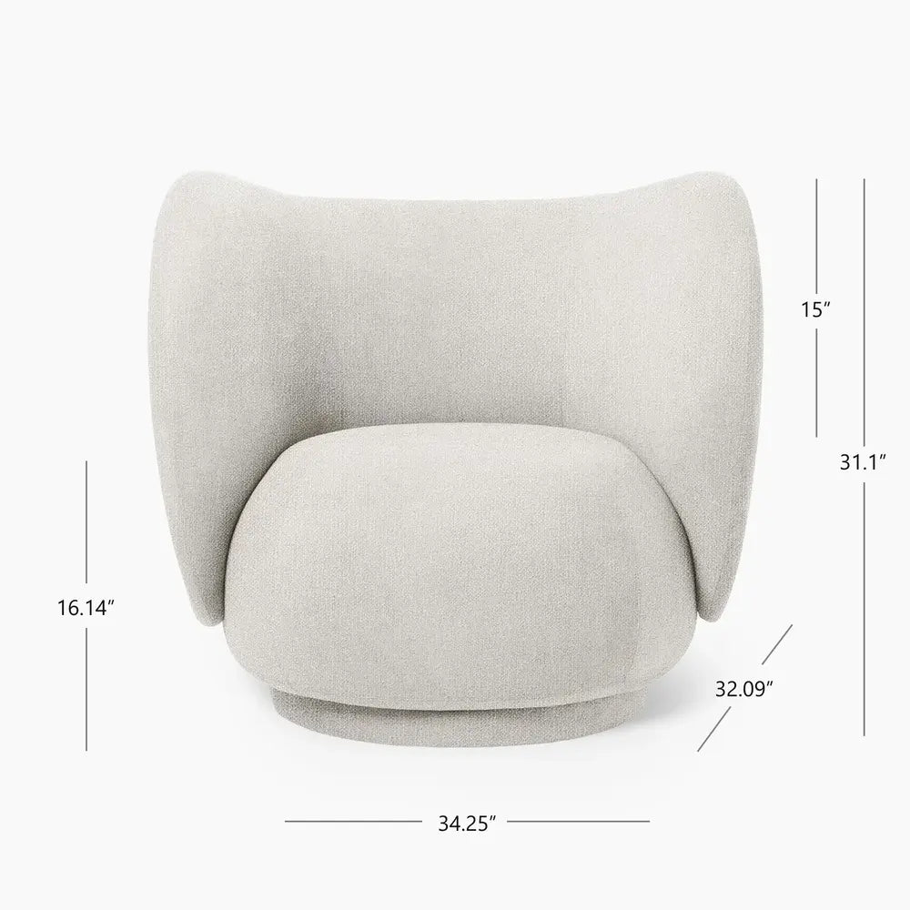 Rico Lounge Curved Chair