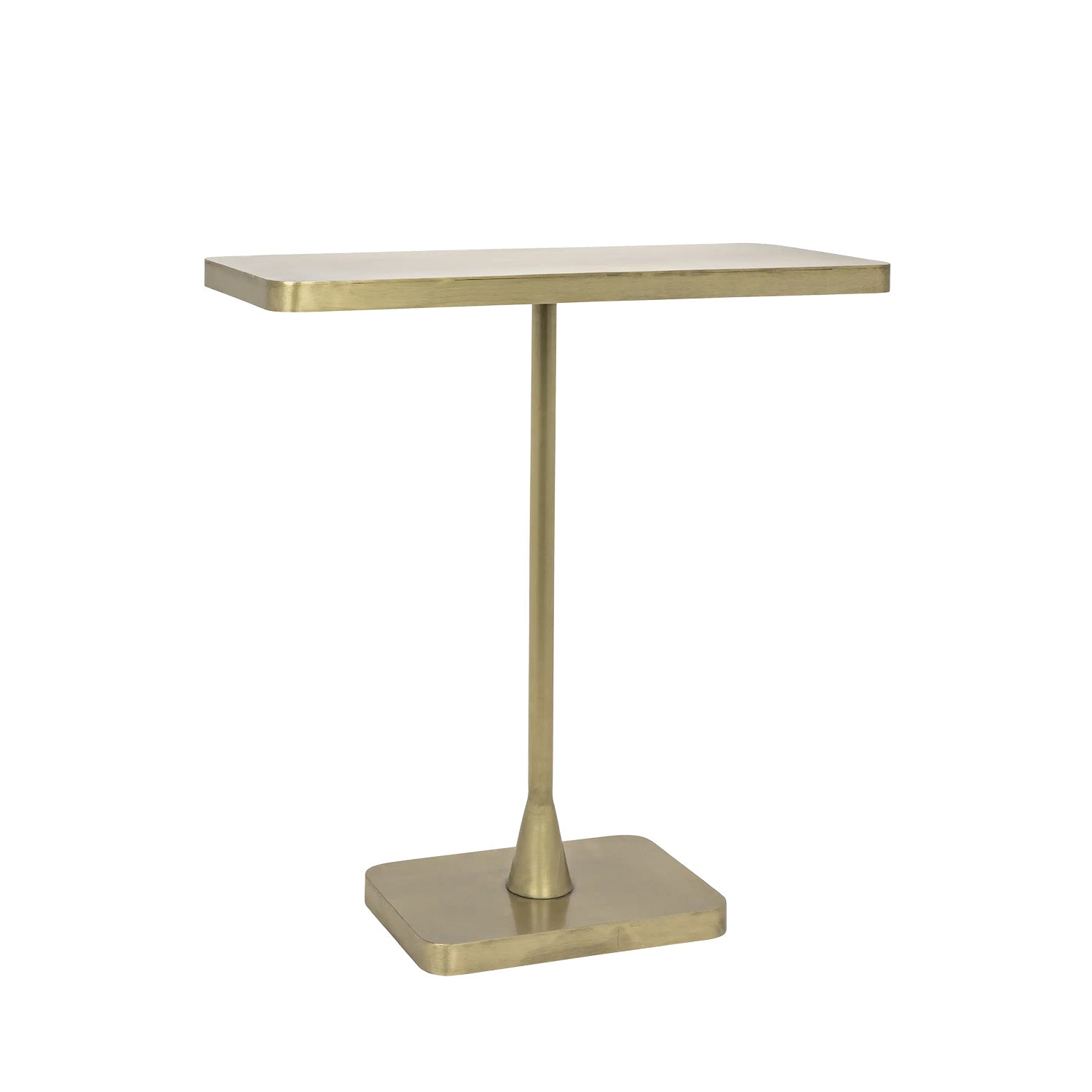 Rhoda Side Table, Metal with Brass Finish - Floor Model - Grade C