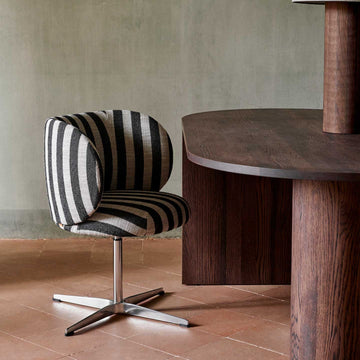 Rico Dining Swivel Louisiana CAL117 - Sand/Black