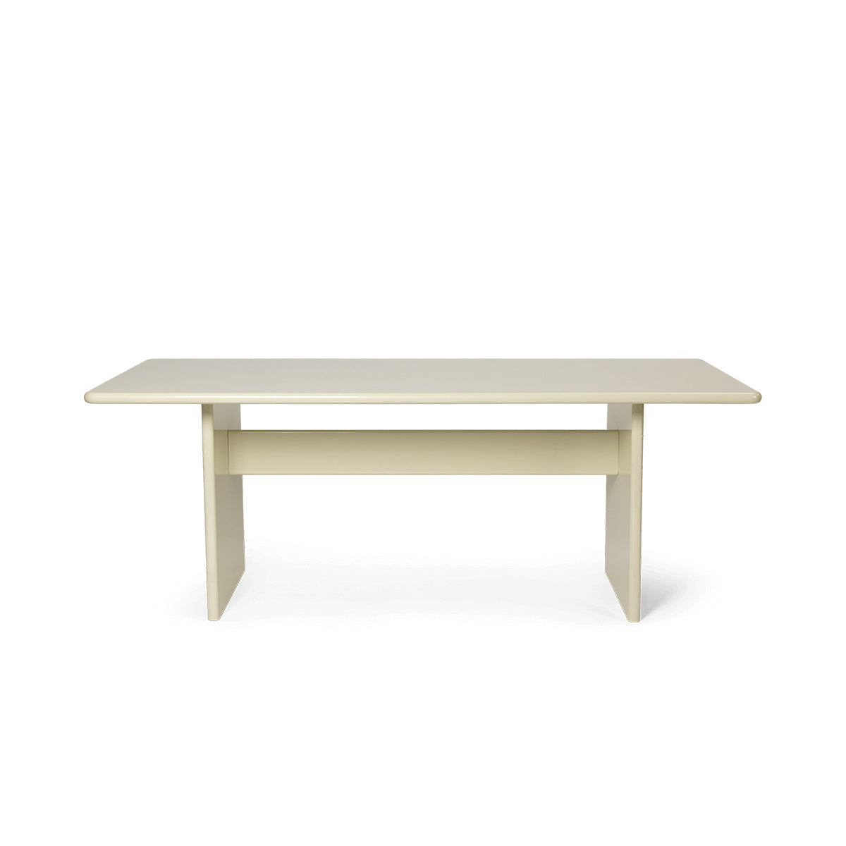 Rink Dining Table - Eggshell