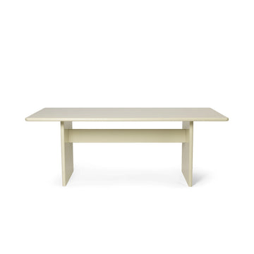 Rink Dining Table - Eggshell
