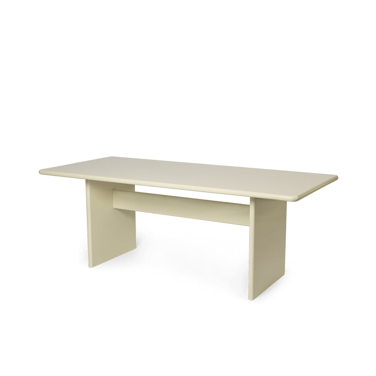 Rink Dining Table - Eggshell