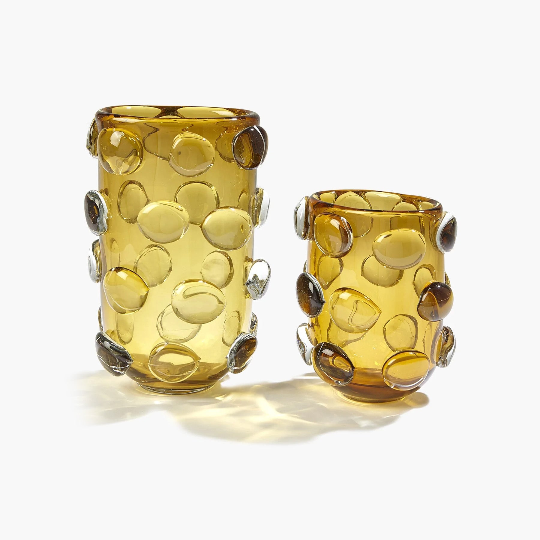 Rondelle Vases - Amber