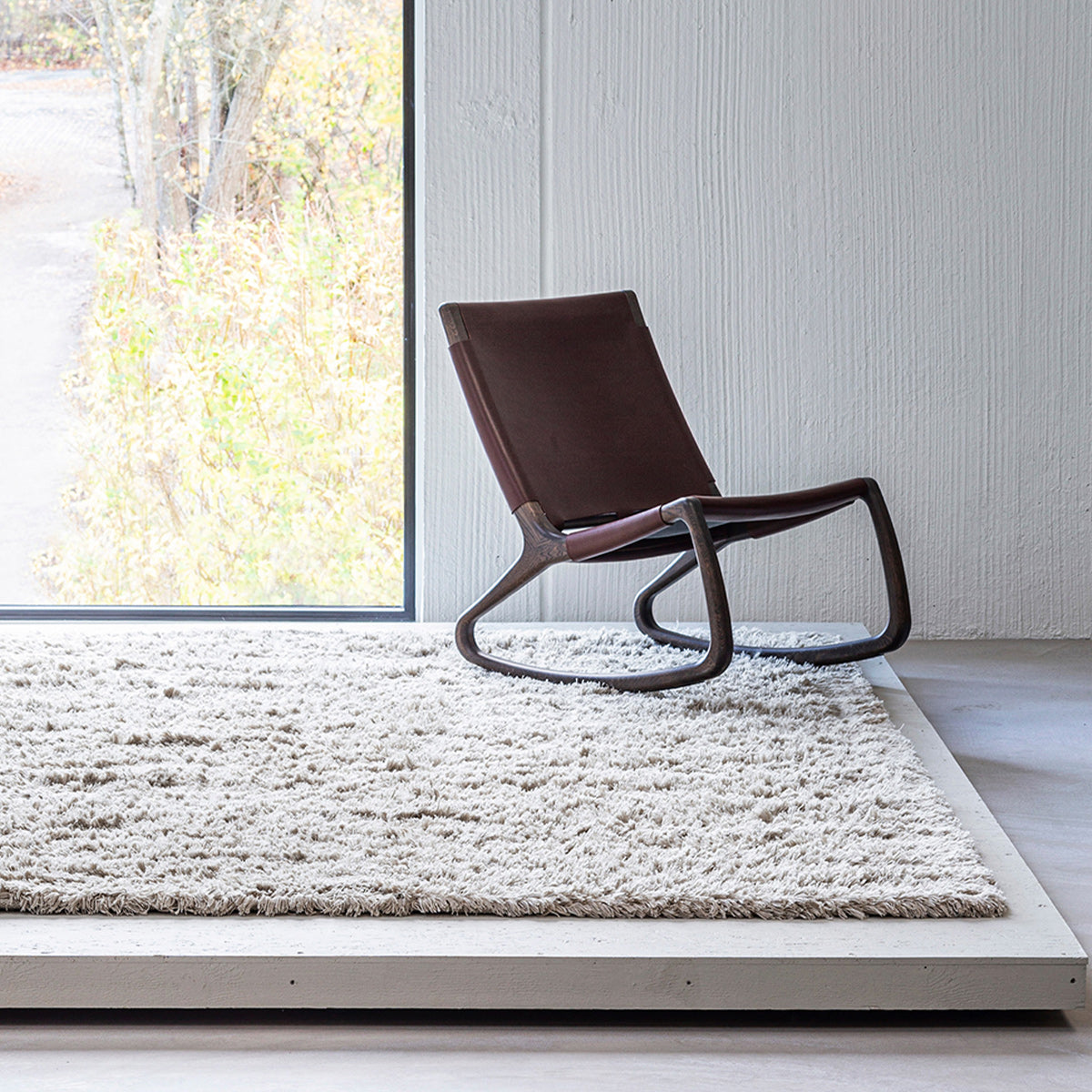 Soft Beige Rya Rug