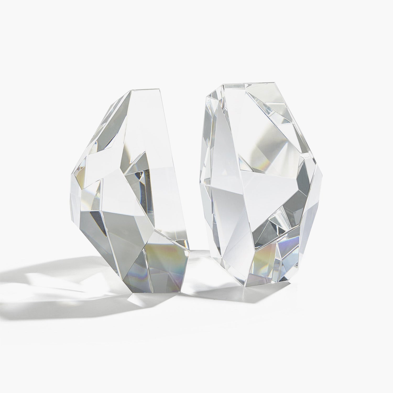 S/2 Crystal Bookends