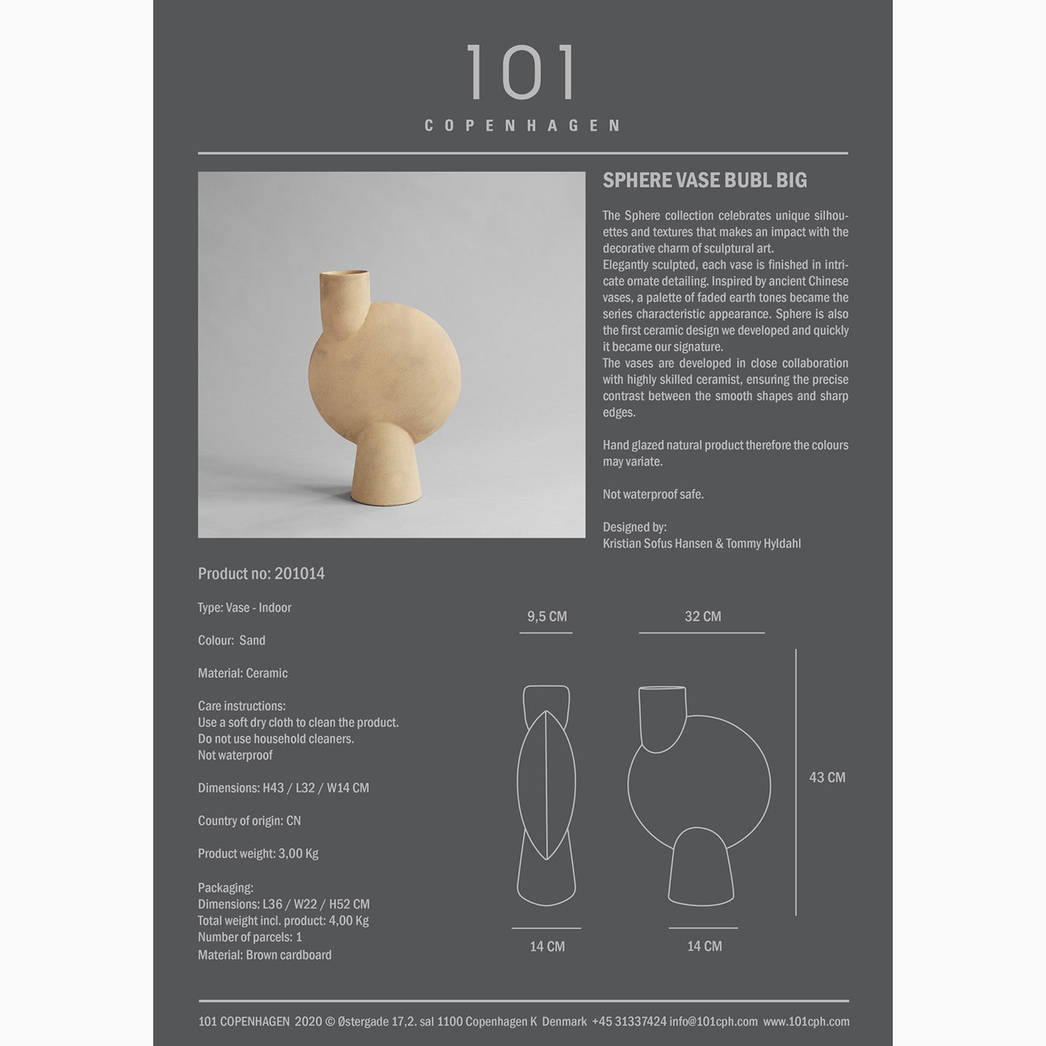 Sphere Vase Bubl - Big