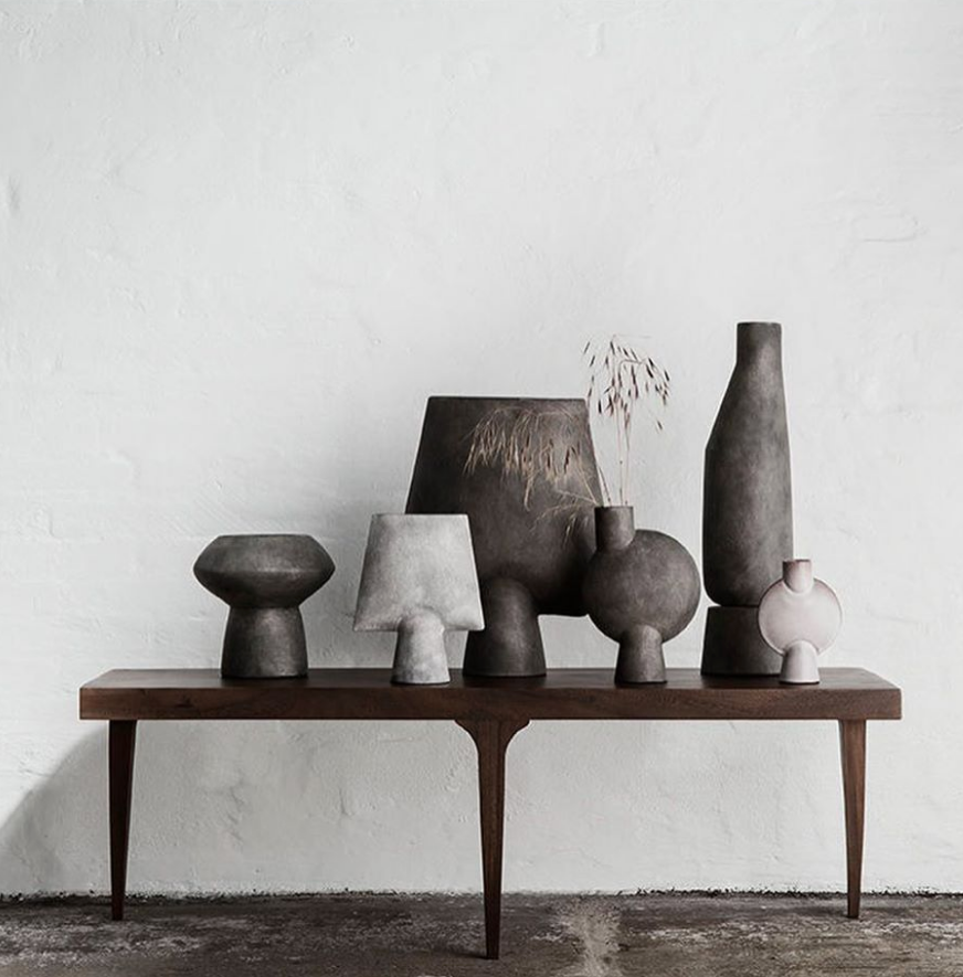 Sphere Vase Square - Mini - Light Grey