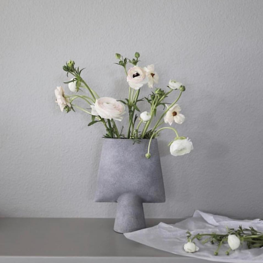 Sphere Vase Square - Mini - Light Grey