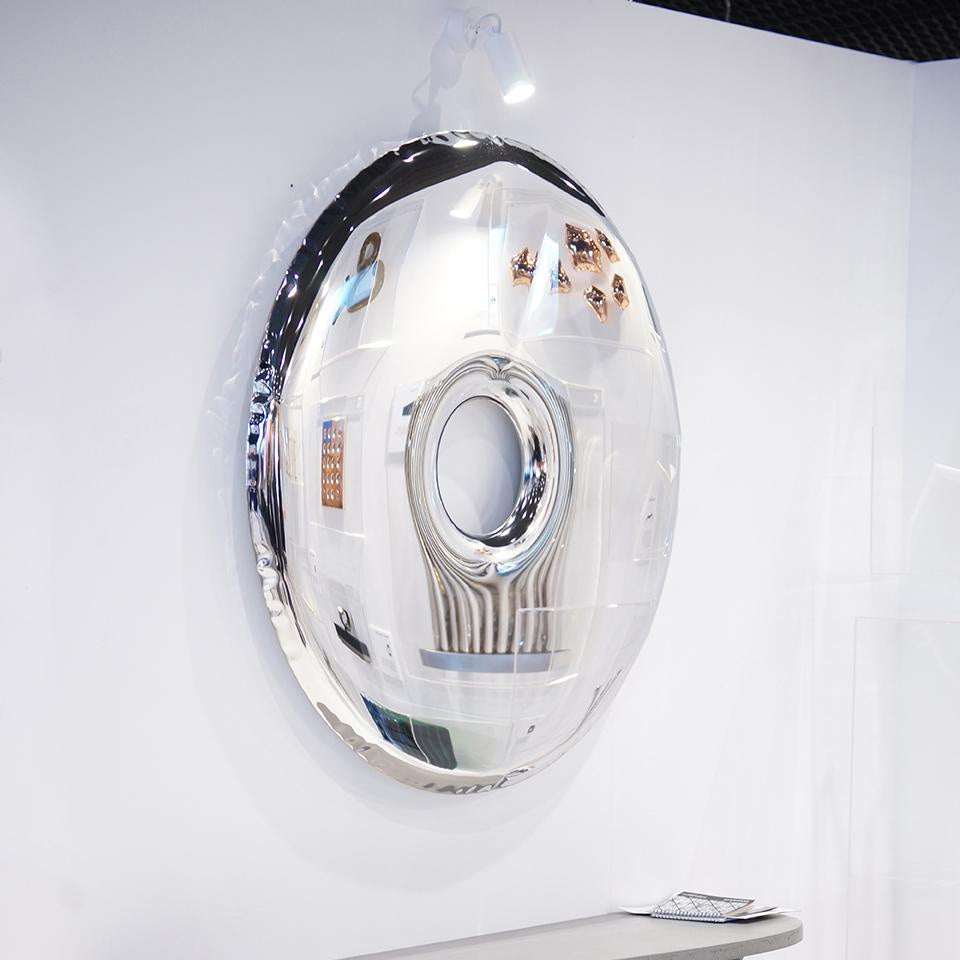 Stainless Steel Rondo 95 Wall Mirror