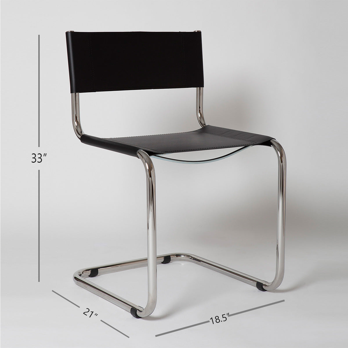 Stam Leather Side Chair