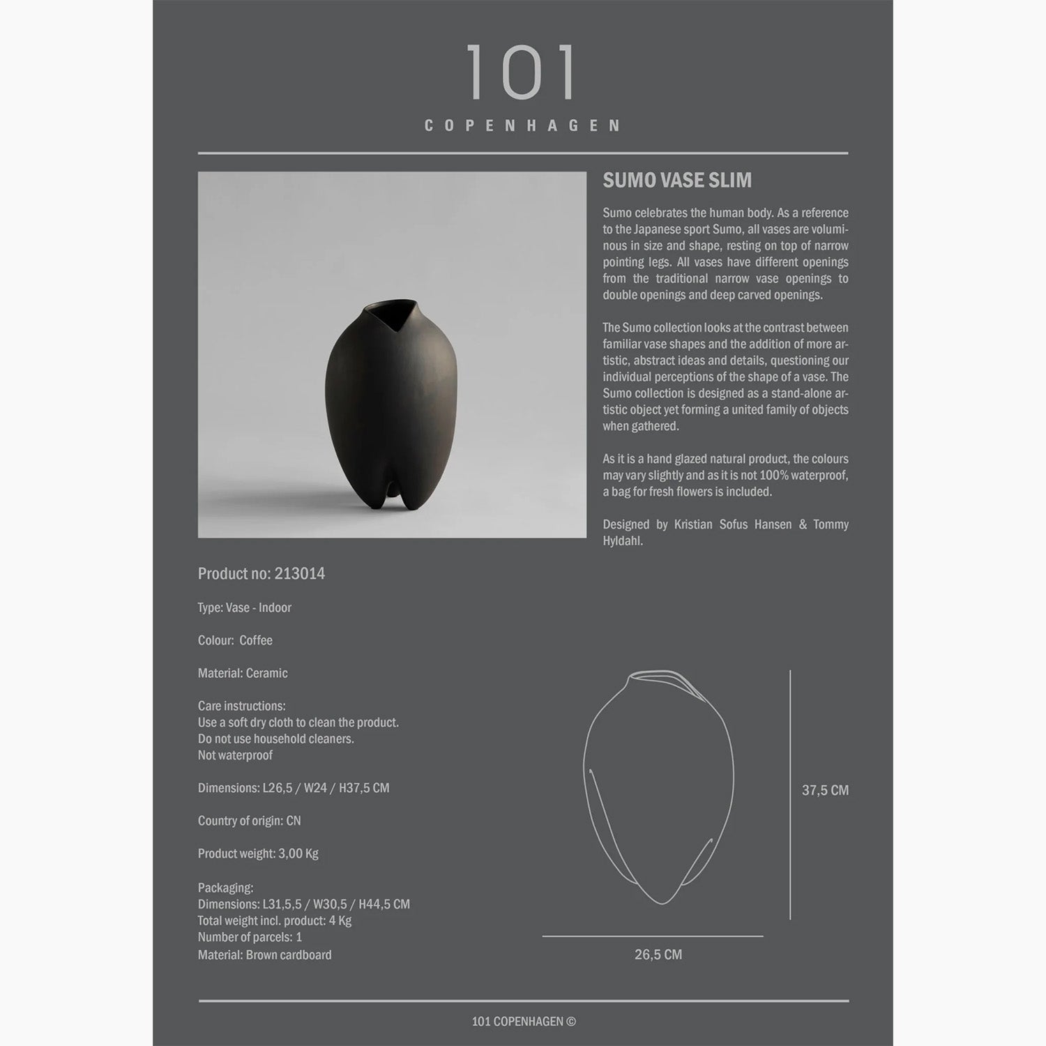Sumo Vase - Slim