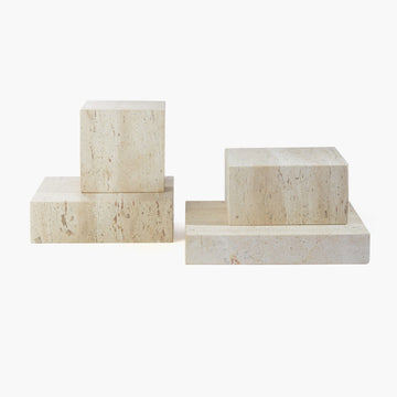 Travertine Cube Riser
