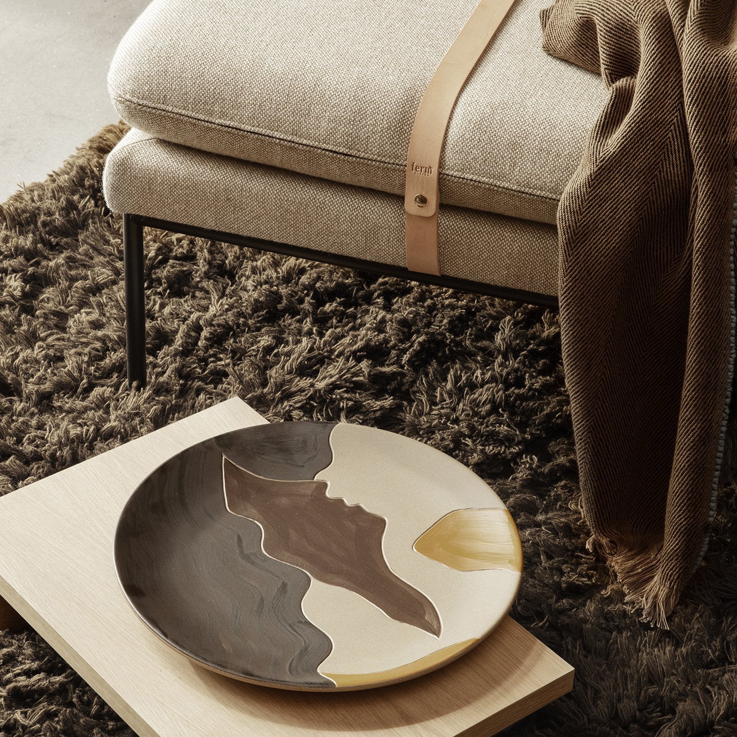 Meadow High Pile Rug - Tapenade