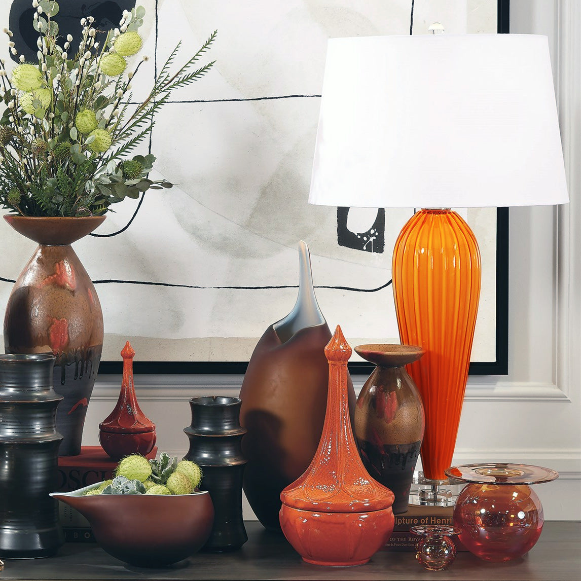Teardrop Glass Lamp
