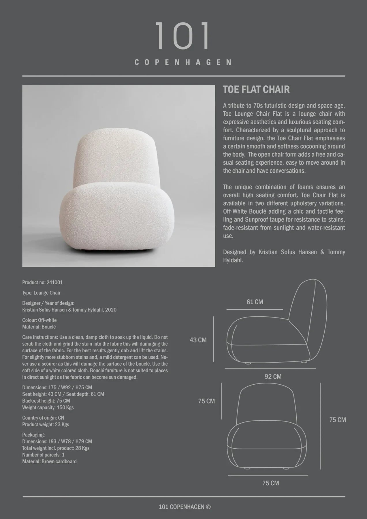 Toe Chair - Flat