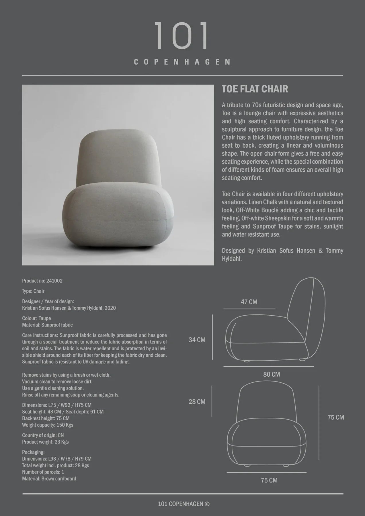 Toe Chair - Flat
