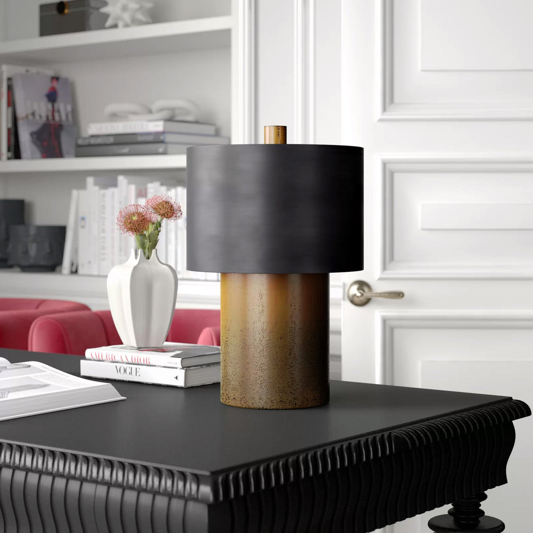 Tortoise Drum Lamp