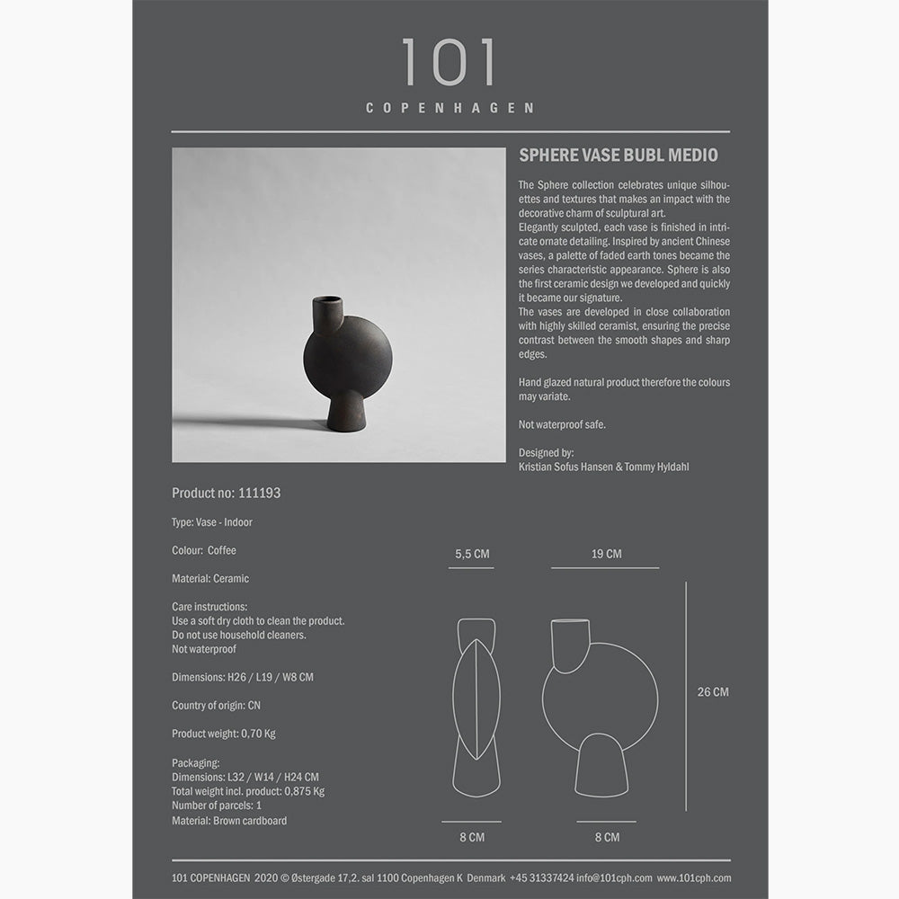 Sphere Vase Bubl - Medio
